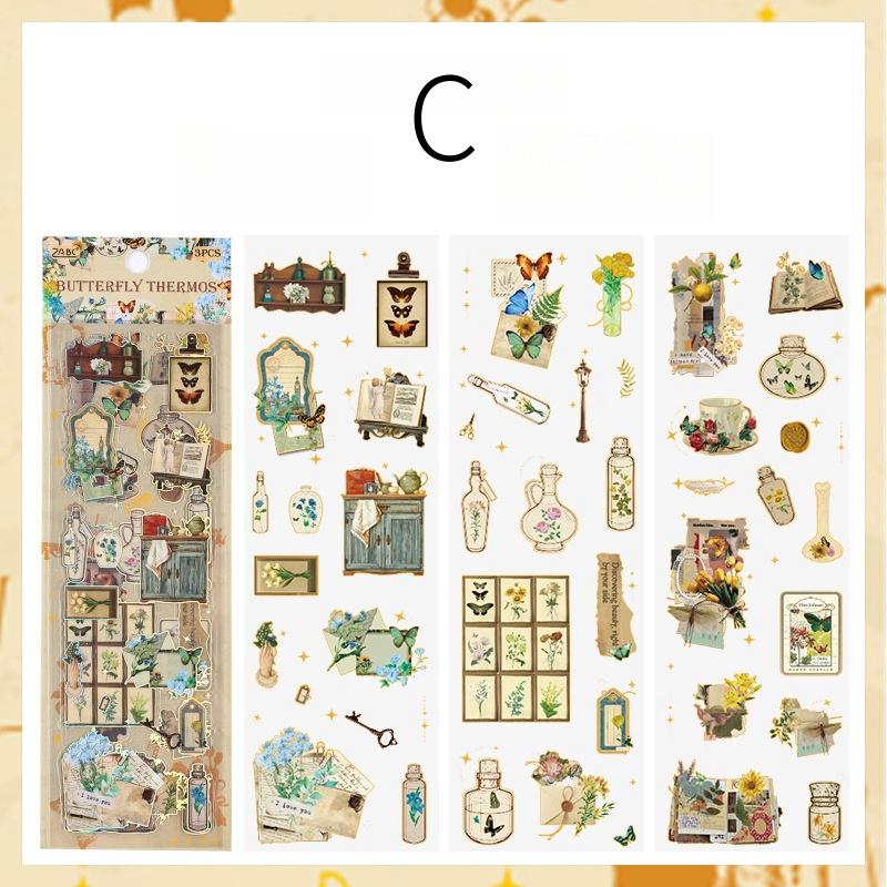 Tale of Middle Ages | Retro Stickers | Planner Sticker Set|Junk Journal Bullet Journal Deco Stickers | Scrapbooking Collage Craft Supplies