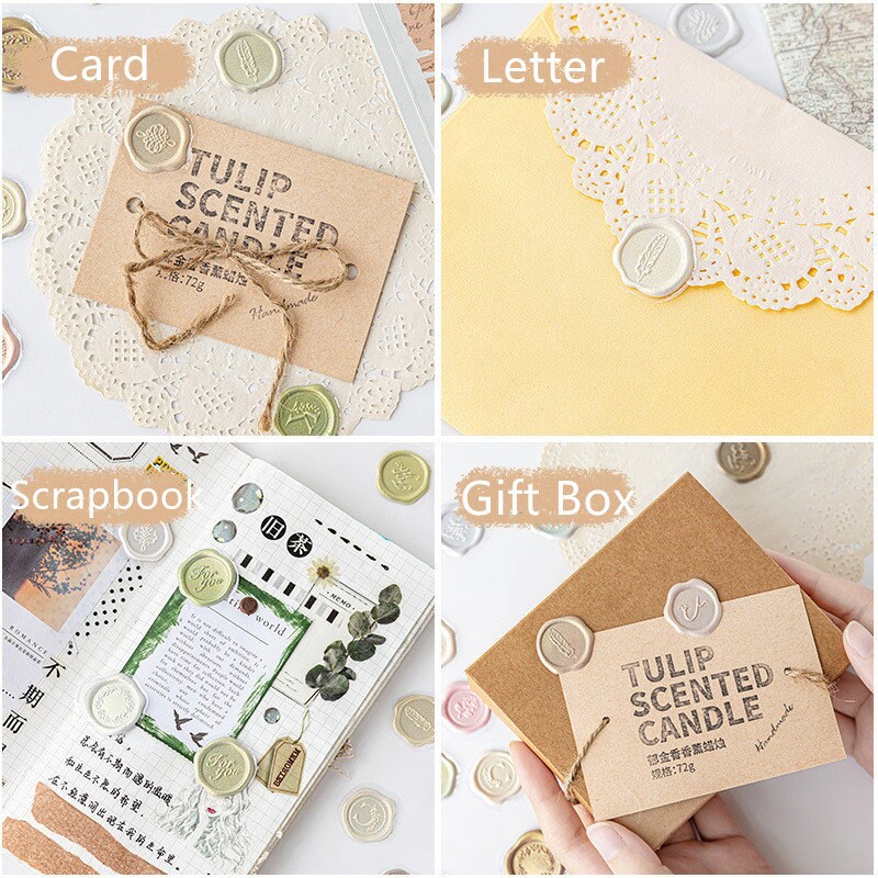 18pcs Sealing Wax Sticker Pack / Envelope Sealing / Wax Sealing Sticker / Junk Journal / Card Making / Journaling Planner Supplies