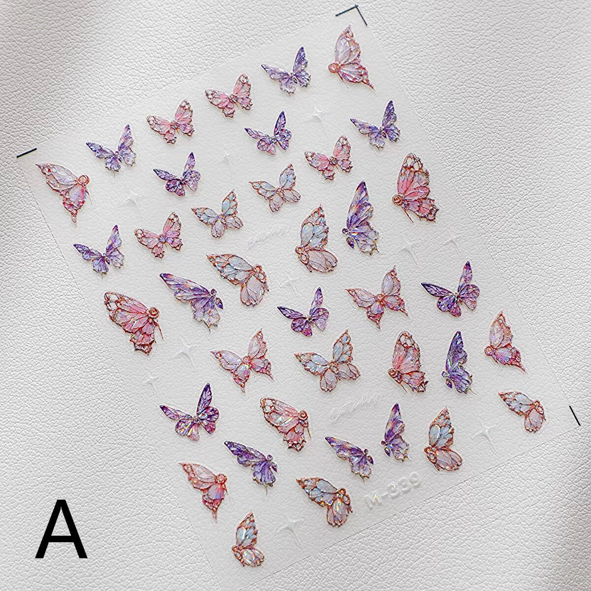 Dreamy Butterfly Sticker Sheet | Cup Phone Case Earphone Case Decoration Stickers | Planner Journal Scrapbooking Kids Craft Supplies