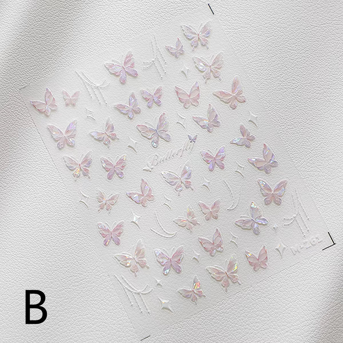 Dreamy Butterfly Sticker Sheet | Cup Phone Case Earphone Case Decoration Stickers | Planner Journal Scrapbooking Kids Craft Supplies