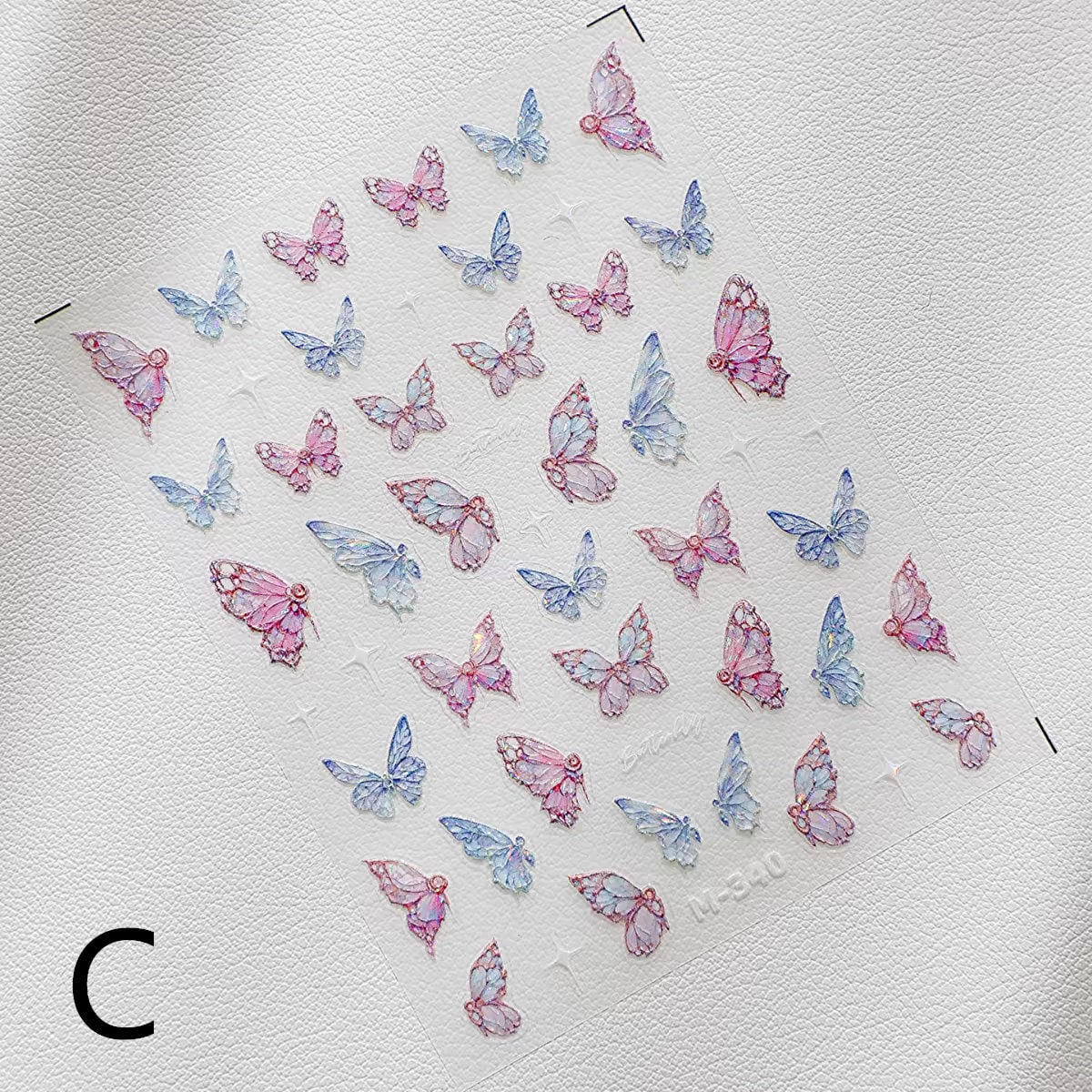 Dreamy Butterfly Sticker Sheet | Cup Phone Case Earphone Case Decoration Stickers | Planner Journal Scrapbooking Kids Craft Supplies