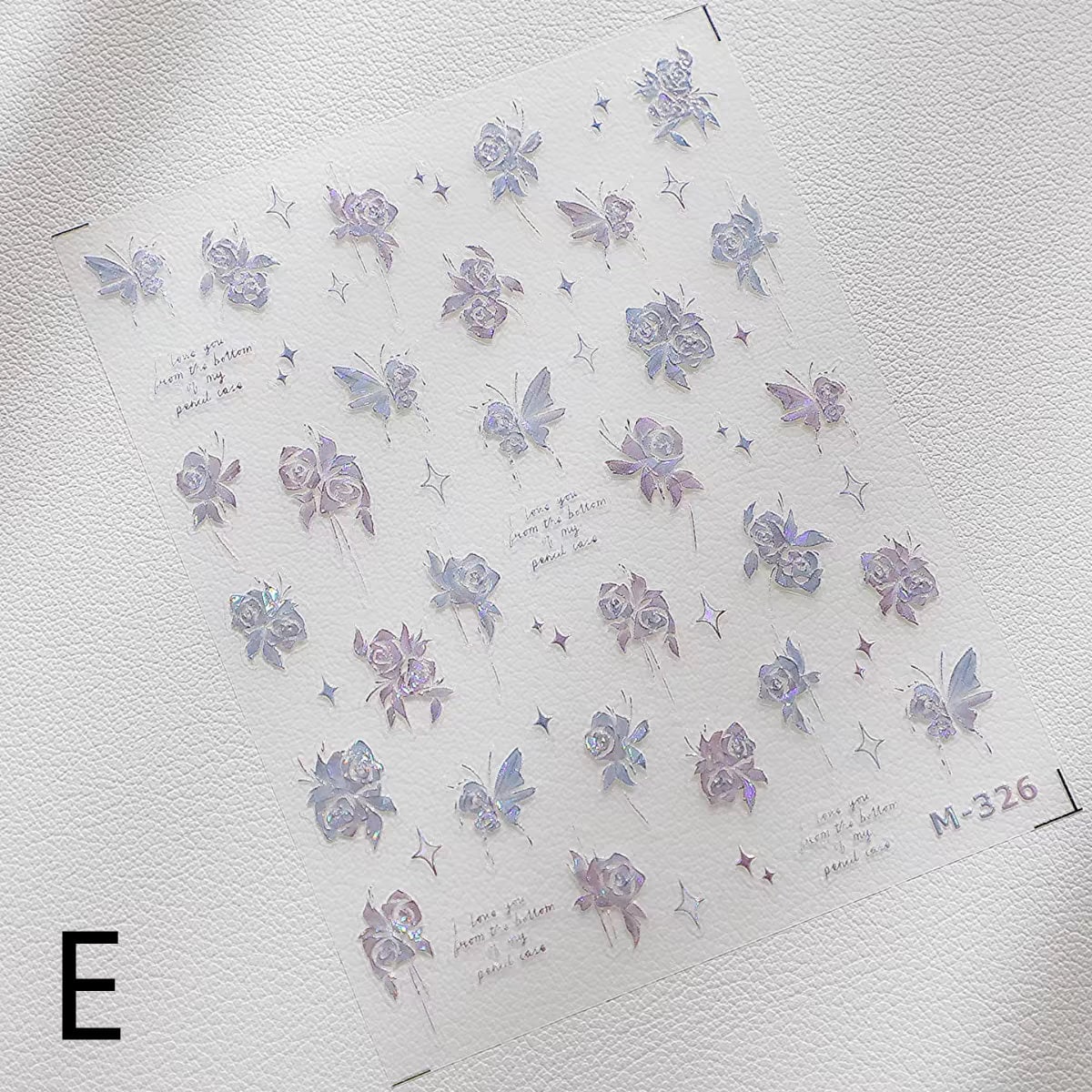 Dreamy Butterfly Sticker Sheet | Cup Phone Case Earphone Case Decoration Stickers | Planner Journal Scrapbooking Kids Craft Supplies