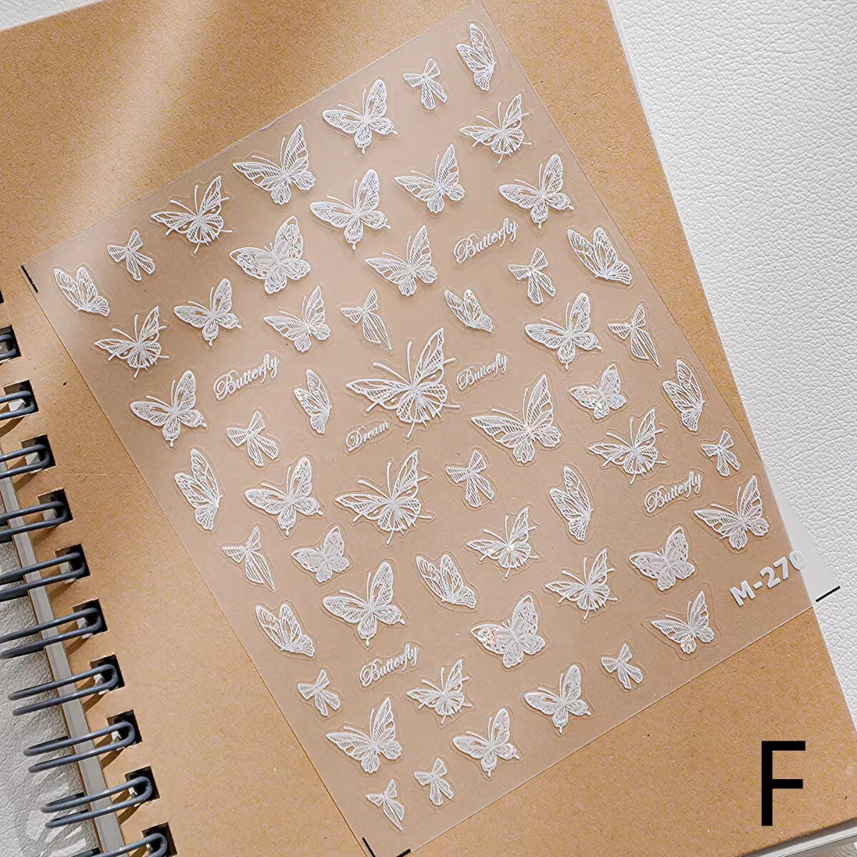 Dreamy Butterfly Sticker Sheet | Cup Phone Case Earphone Case Decoration Stickers | Planner Journal Scrapbooking Kids Craft Supplies
