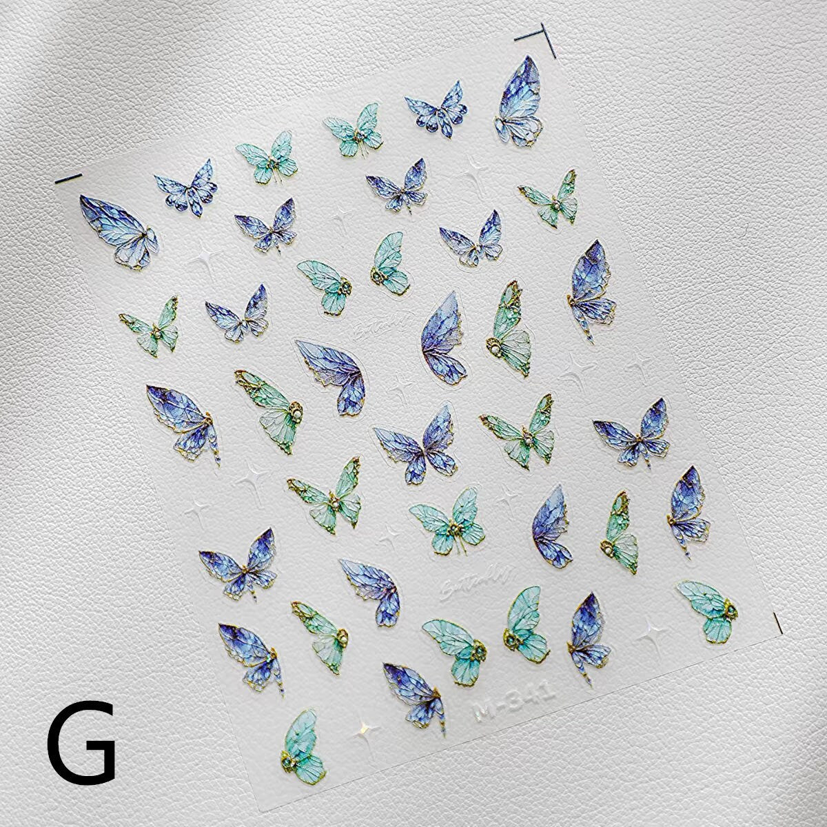 Dreamy Butterfly Sticker Sheet | Cup Phone Case Earphone Case Decoration Stickers | Planner Journal Scrapbooking Kids Craft Supplies