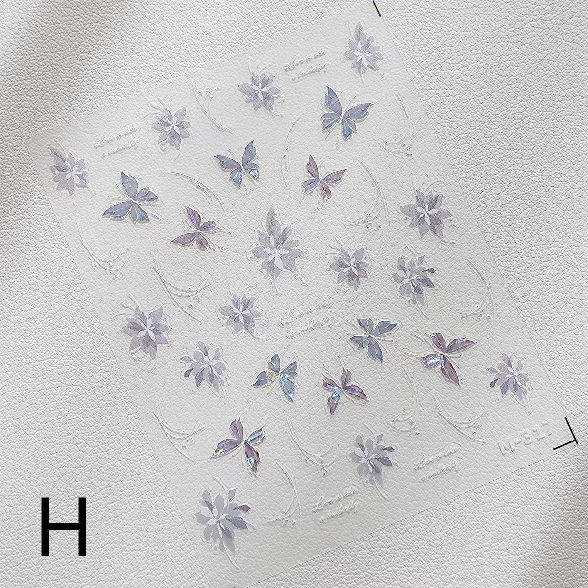 Dreamy Butterfly Sticker Sheet | Cup Phone Case Earphone Case Decoration Stickers | Planner Journal Scrapbooking Kids Craft Supplies