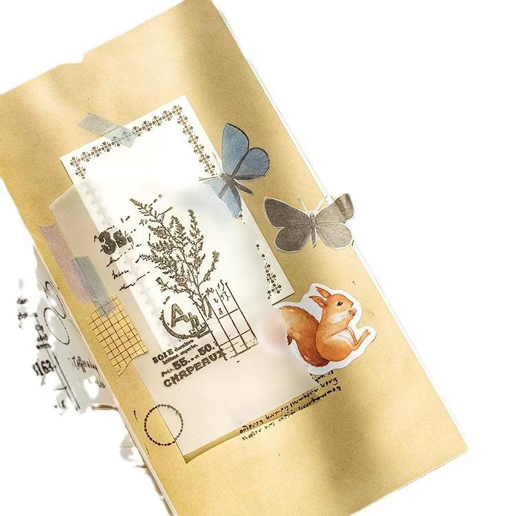 46pcs Cute Forest Autumn Animal Sticker Pack | Junk Journal Stickers | Essential for Planners, Bujo,Kids Scrapbooking and Craft Supplies