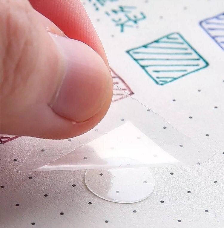 100 Point Dots | Removable Adhesive Point Tape | Double Sided Dots Stickers for Craft Wedding Decoration | Balloon Glue