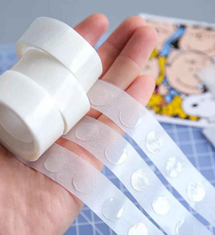 100 Point Dots | Removable Adhesive Point Tape | Double Sided Dots Stickers for Craft Wedding Decoration | Balloon Glue