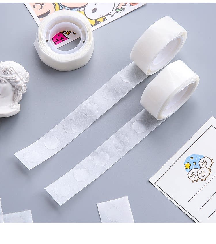 100 Point Dots | Removable Adhesive Point Tape | Double Sided Dots Stickers for Craft Wedding Decoration | Balloon Glue
