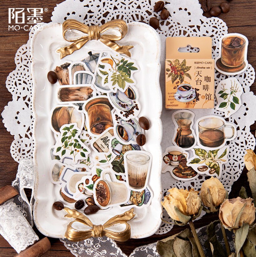 46pcs Coffee Sticker Pack / Stickers / Planner Stickers