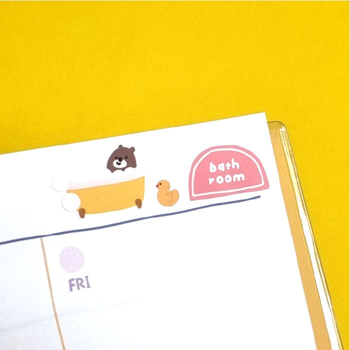 BONITO Korean Cute Emoji Dog Cat Stickers | Kawaii Animal Planner Decorative Stickers | Bujo Junk Journal Collage Scrapbooking Supplies