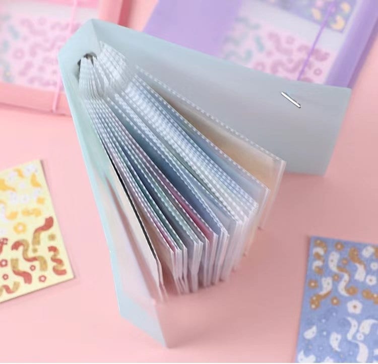 A5 2 Ring Sticker Storage Book | Card Storage | 6 Ring Binder | Clear Binder | Photo Storage Album | Back to School | Scrapbooking Organizer