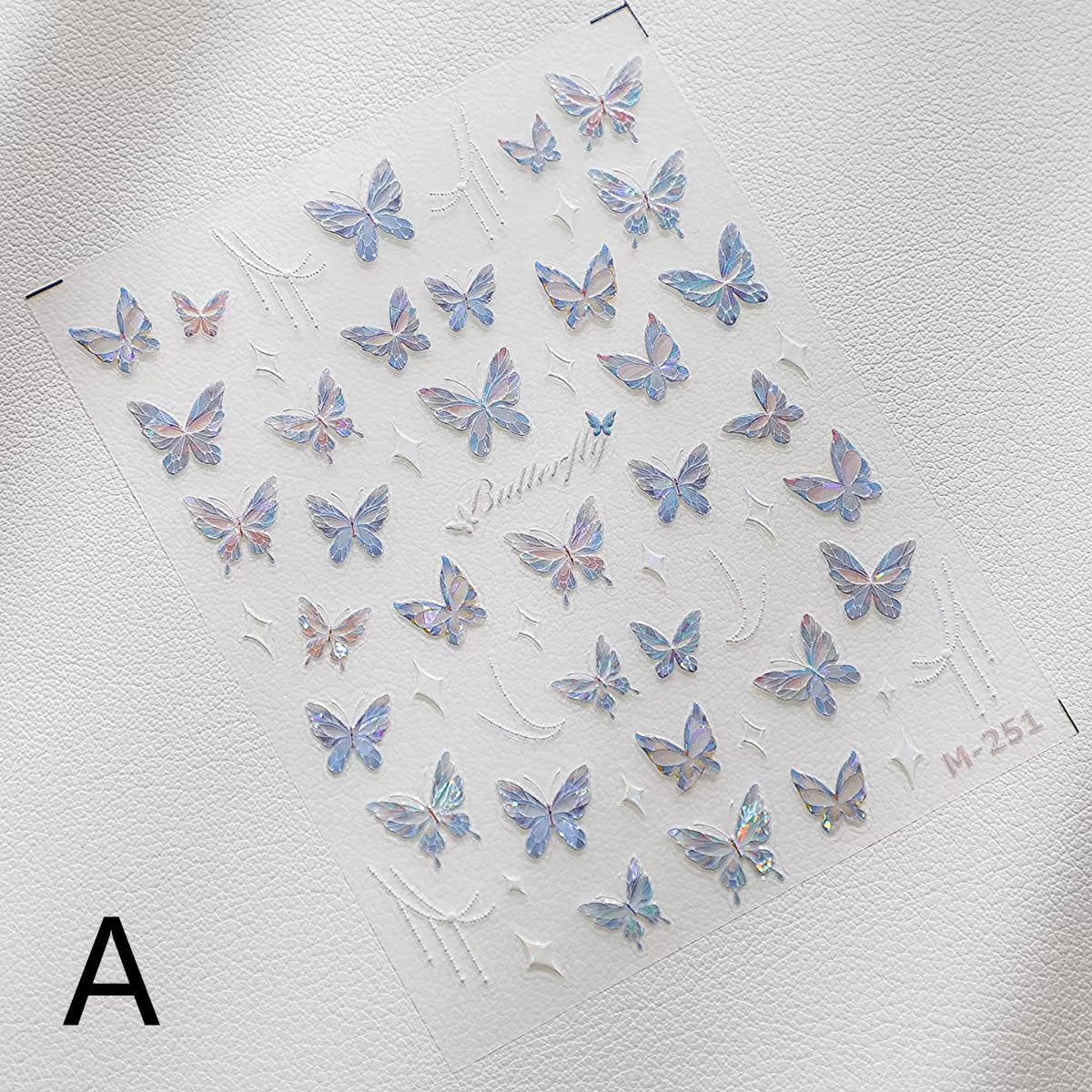 Dreamy Butterfly Sticker Sheet | Cup Phone Case Earphone Case Decoration Stickers | Planner Journal Scrapbooking Kids Craft Supplies