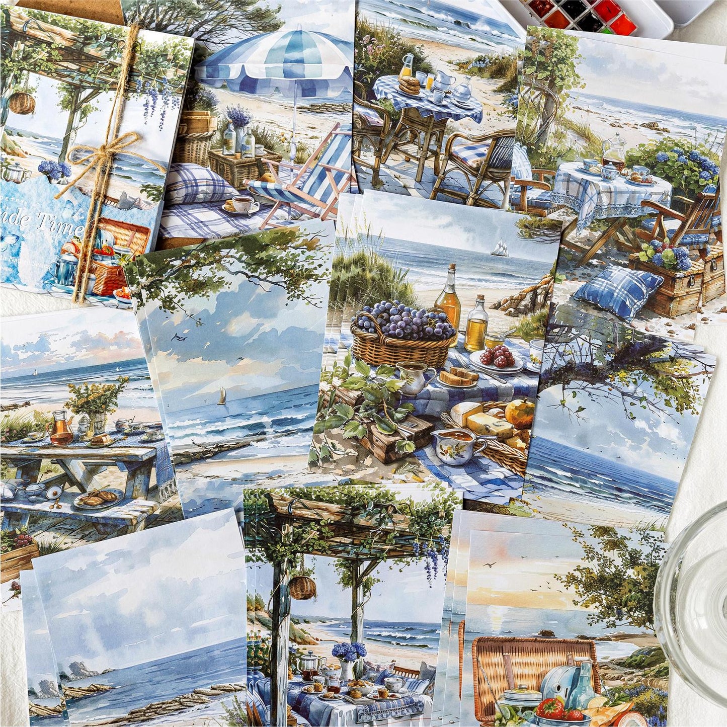 Nature Landscape Collage Decor PET Sticker | Nature Inspired | DIY Deco Stickers Junk Journal Collage Scrapbooking Stationery Supplies