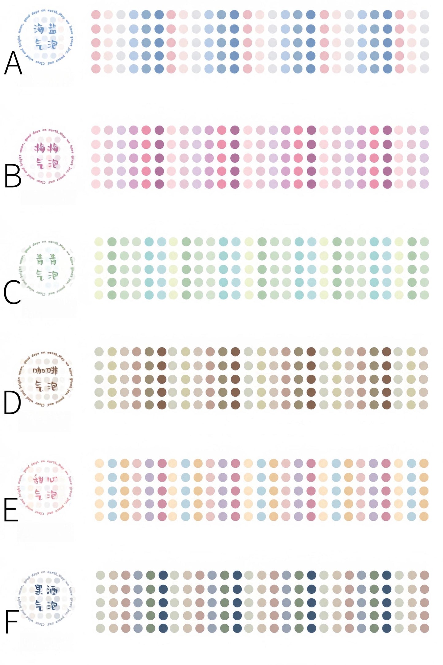 Dot Round Sticker Tape | Functional Stickers | Planner Sticker | Basic Stickers | Bullet Journal Sticker kit | Study School Supplies