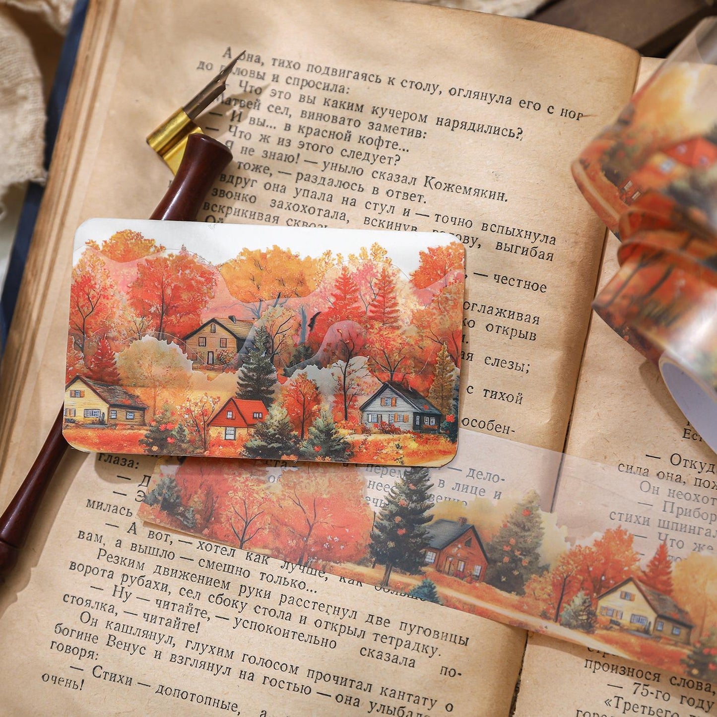 Natural Landscape Tape | Beautiful Scenery PET Tape Roll | Four Seasons Tape | Decorative Tapes | Junk Journal Collage Planner Supplies