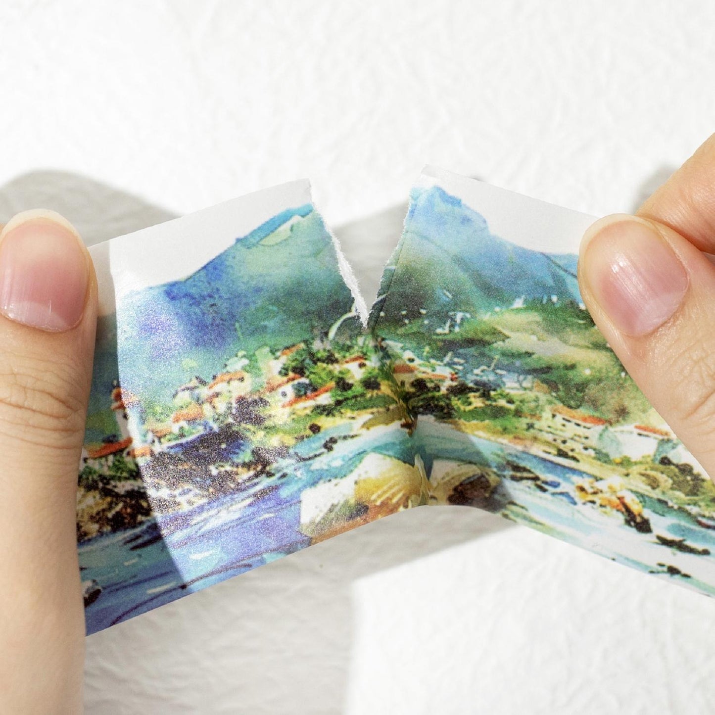 Forest Mountain Lake Landscape Tape | Travel Sketches Washi tape Roll | Travel Tape | Decorative Tapes | Junk Journal Collage Supplies
