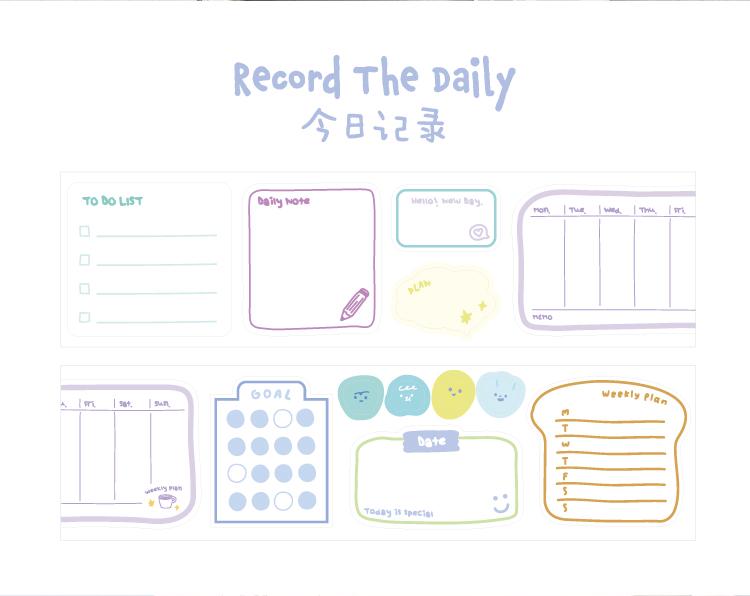 Planner Memo Sticker Tape | Sticky Tabs | Cute Sticky Notes Sticker | Planner Journal Accessories Study School Office Supplies