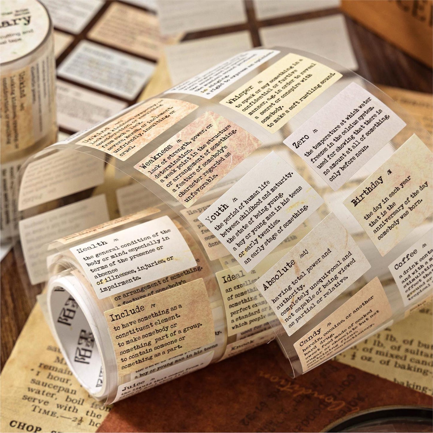 Inspirational Quotes Tape | Words Phrase Tape | Decorative tape | Retro Planner tape | Journal Scrapbooking Collage Crafting Supplies