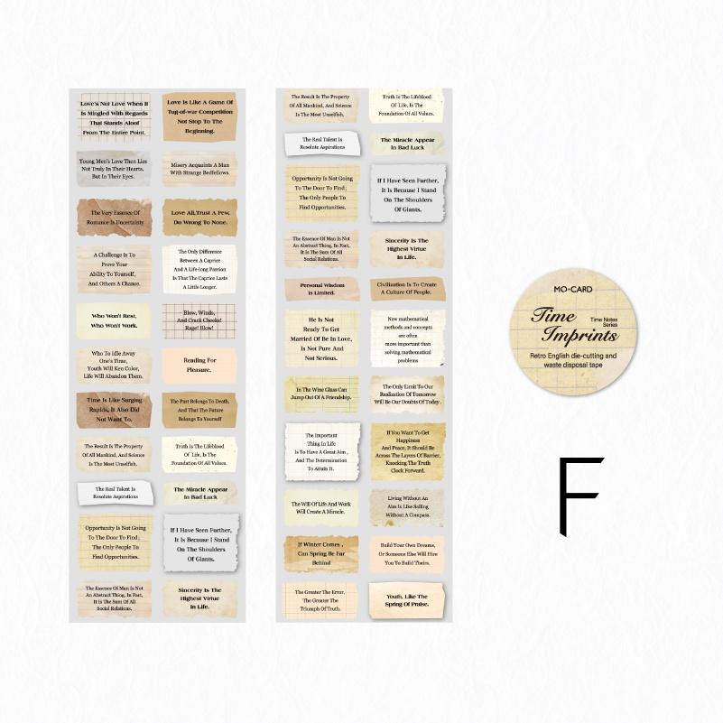 Inspirational Quotes Tape | Words Phrase Tape | Decorative tape | Retro Planner tape | Journal Scrapbooking Collage Crafting Supplies