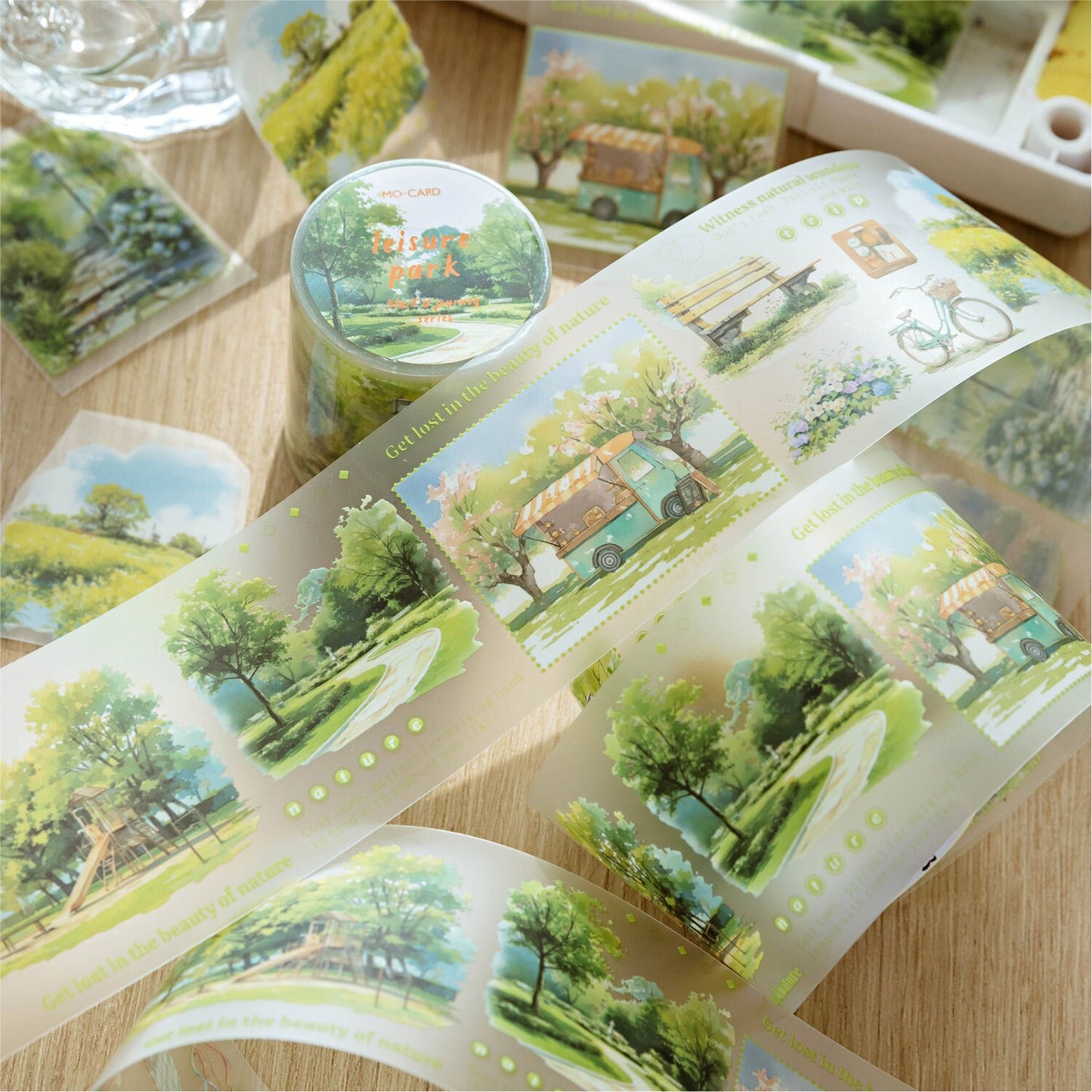 Beautiful Scenery Tape | Travel Sketches PET tape | Masking Tape | PET Tape Roll | Travel Themes Tape | Gift Wrapping | Gift for Girls