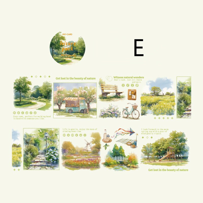 Beautiful Scenery Tape | Travel Sketches PET tape | Masking Tape | PET Tape Roll | Travel Themes Tape | Gift Wrapping | Gift for Girls
