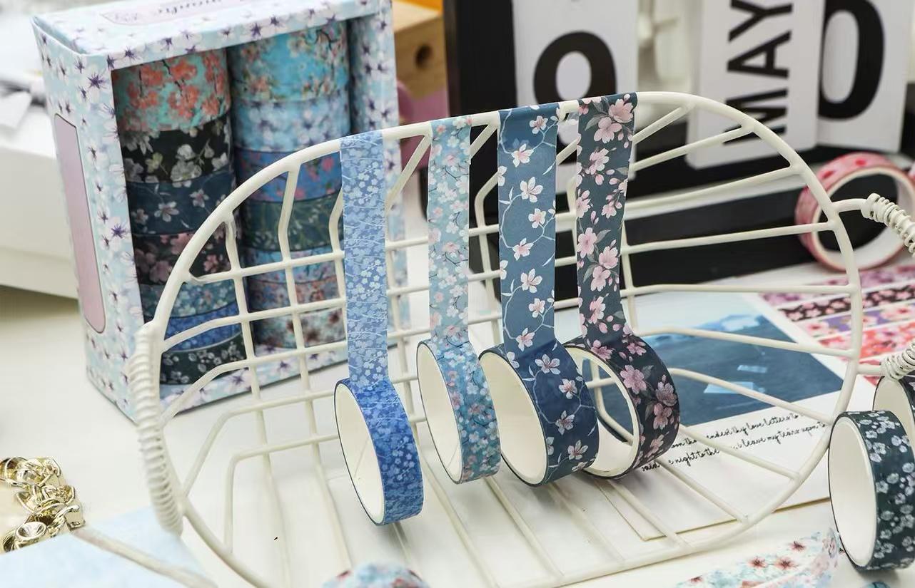 14 Rolls Mini Floral Pattern Washi Tape | Autumn Spring Flower Japanese Masking Tape | Decorative Tapes | Planner Accessories Bullet Journal
