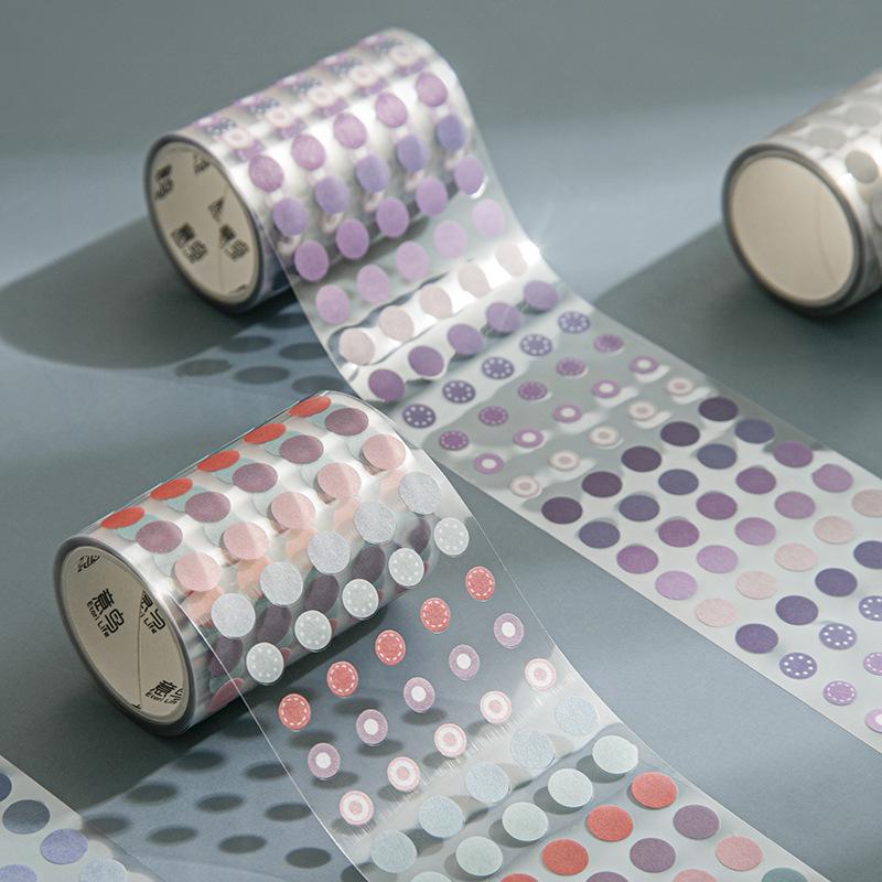 Dot Round Sticker Tape | Functional Stickers | Planner Sticker | Basic Stickers | Bujo Sticker kit | Study School Supplies