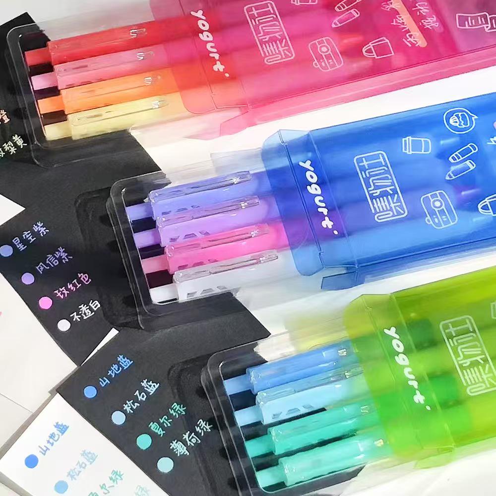 Colored Acrylic Pen Set | Retractable Pens | 0.7mm | Writing Painting Supplies | Paint Pens for Rock Painting Glass Wood Canvas
