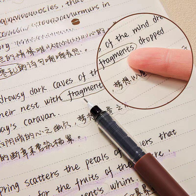 Afternoon Tea Coffee Black Ink Gel Pens Set | Writing Pens | Coffee Lover Aesthetic Pen Set | Cute Kawaii Planner School Office Study Pens