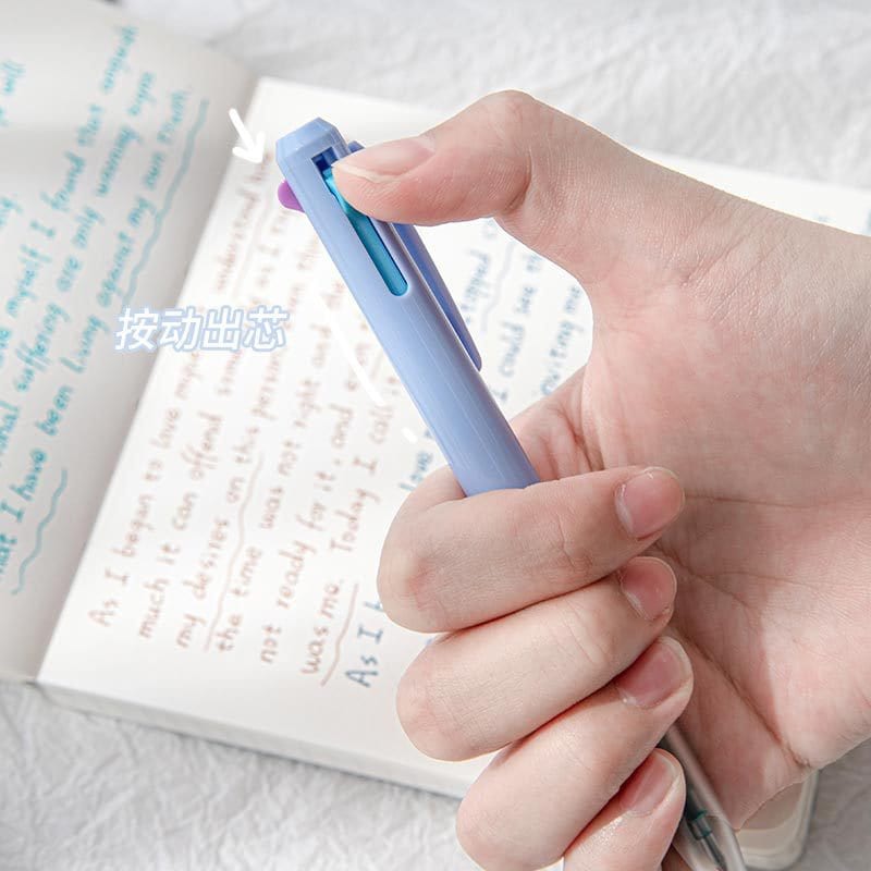 3 in 1 Multi-Color Pen | Three-color Ink Gel Pen | Quick Dry Ink Pen | Planner Pens | Student Pen Writing Supplies Stationery