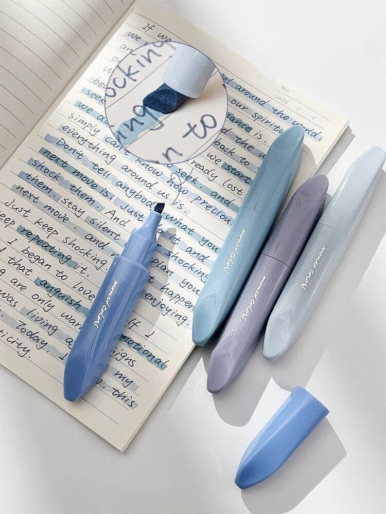 Monet Highlighter Pens|Coloured Marker Pens | Super Soft Tip | Pastel Colors | Planner Journal Pens | Study School Office Drawing Pens