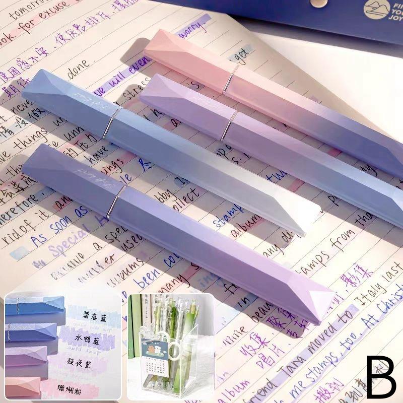 Prism Gradient Color Highlighter Pen | Highlighters Marker Pen |Aesthetic Cute Planner Journal Reading Drawing Pens | Study Writing Supplies