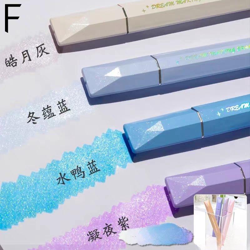 Prism Gradient Color Highlighter Pen | Highlighters Marker Pen |Aesthetic Cute Planner Journal Reading Drawing Pens | Study Writing Supplies