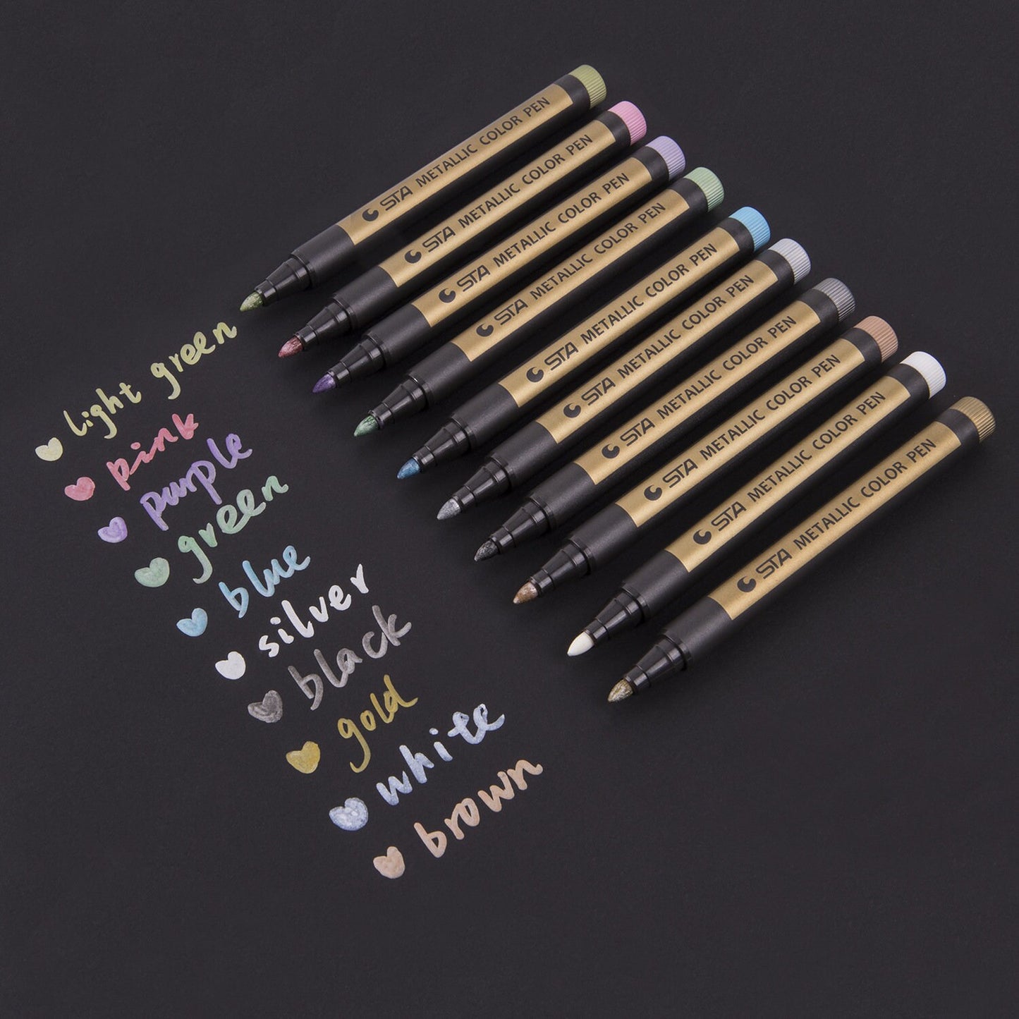 Metallic Marker Pens | Planner Pens | Paint Markers | Stone Art Painting | Scrapbooking DIY