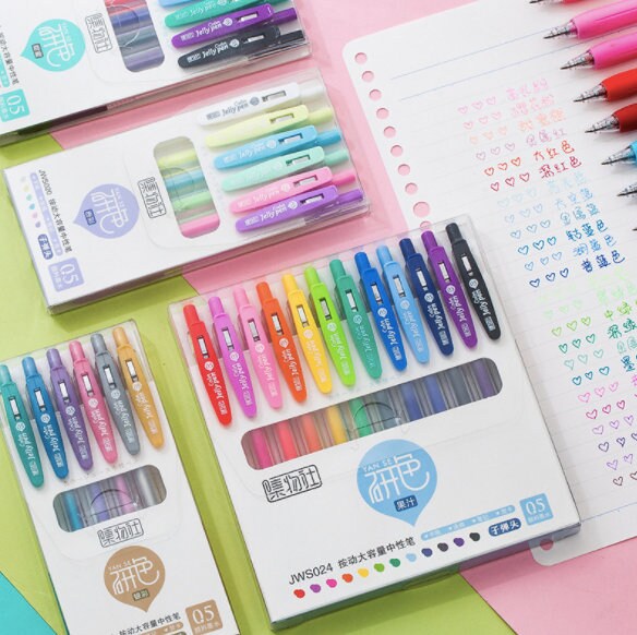 36 Colors Juice Gel Pens Set | | Planner Pen