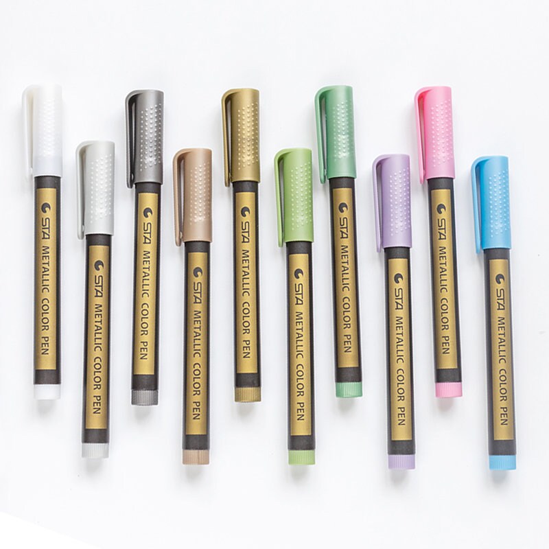 Metallic Marker Pens | Planner Pens | Paint Markers | Stone Art Painting | Scrapbooking DIY