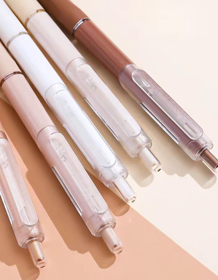 5pcs Coffee Time Gel Pens | ST Writing Pens Tools | Aesthetic Cute Pens | Kawaii Planner School Office Study Pens Stationery Supplies