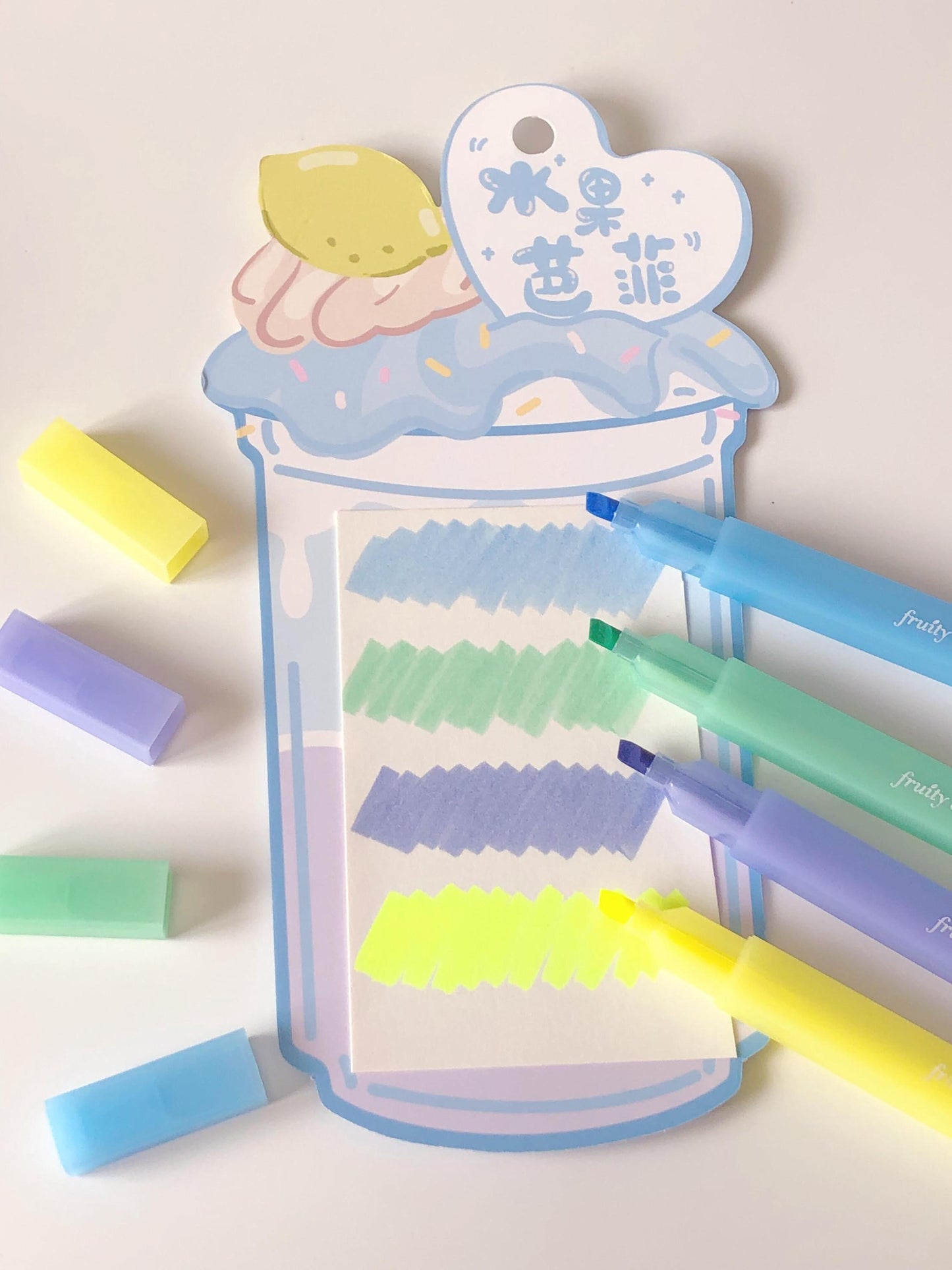 Fruit-scented Highlighter Pen | Highlighters Marker Pen | Aesthetic Cute Planner Journal Reading Drawing Pens | Study Writing Supplies