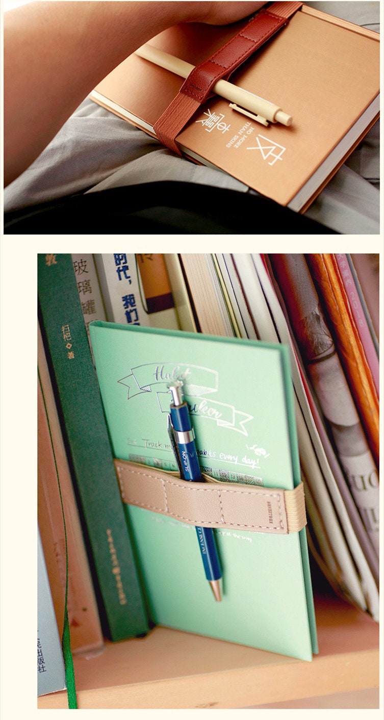 Adjustable Leather Journal Bandolier | Journal Pen Holder | Book Strap | Pencil Keeper | Travel Accessories