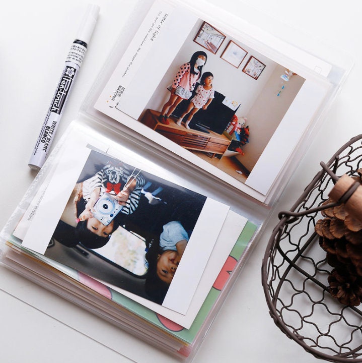 A6 Clear Sticker Photo Storage Album | Cutting Dies Storage Album | Photo Album | Sticker Organizer | Desk Organization