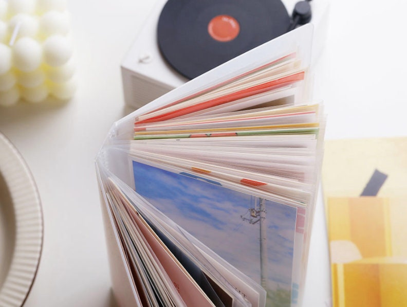 A6 Clear Sticker Photo Storage Album | Cutting Dies Storage Album | Photo Album | Sticker Organizer | Desk Organization