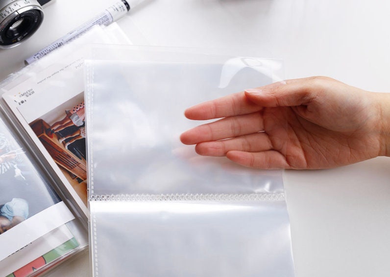A6 Clear Sticker Photo Storage Album | Cutting Dies Storage Album | Photo Album | Sticker Organizer | Desk Organization