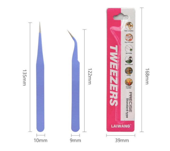 Tweezer for Journaling | Craft | Jewelry | Electronics | Nail Art Tool Supply | Dotting Tool