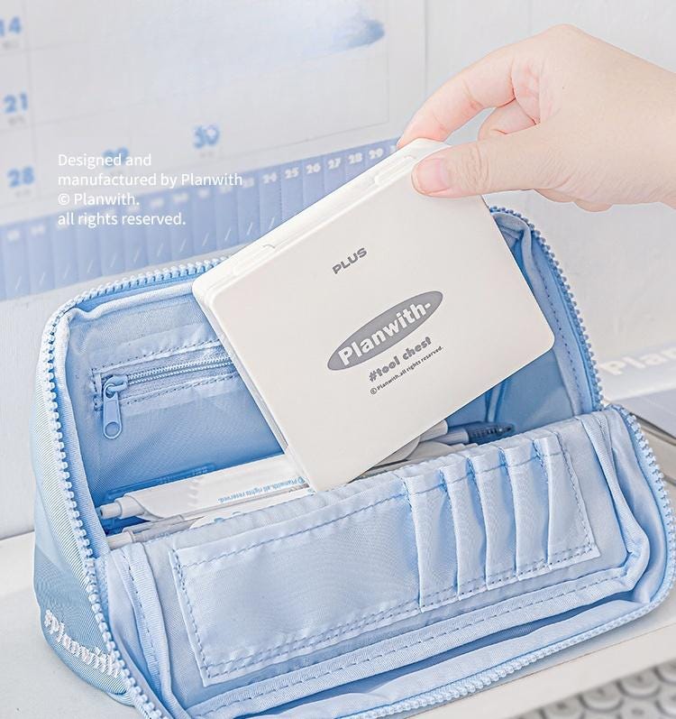 Stylish Mini 8-Piece Office Tool Kit | Portable Hole Punch Stapler Tape Scissors | Aesthetic Office School Supplies | Cute Stationery Gift