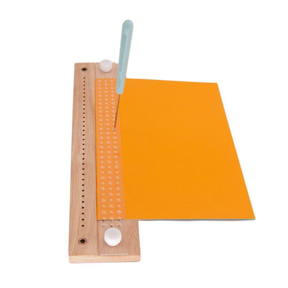 Complete Bookbinding Ruler Kit Bookbinding Easy Scrapbooking Tool Great Stencils and Cutter Guide Kit Made Into Journal Handbook