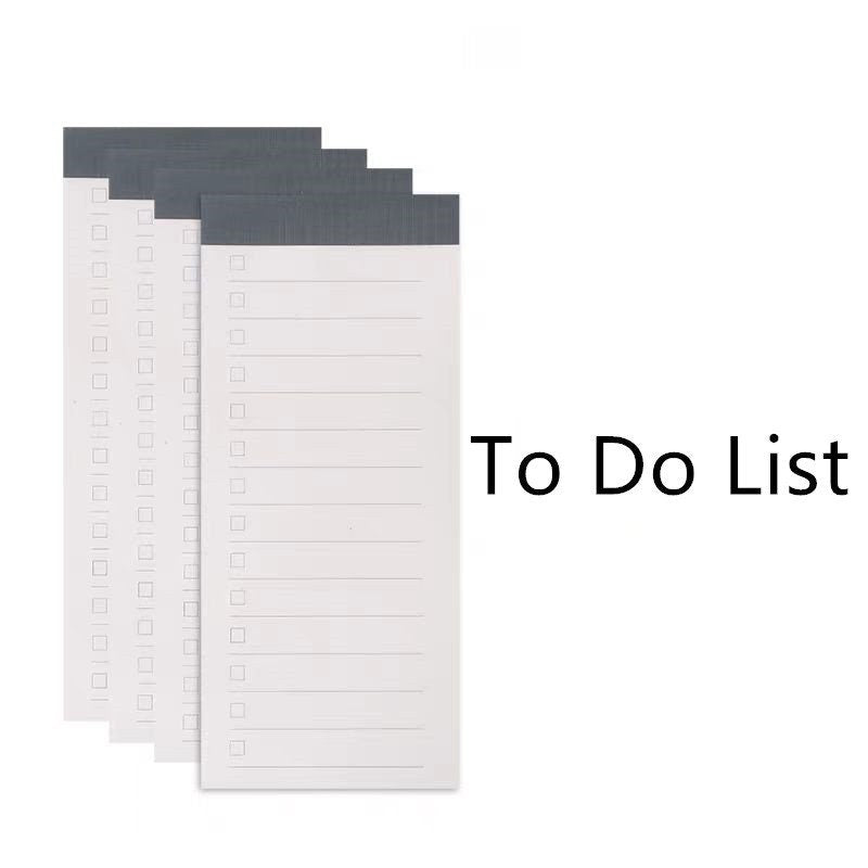 To Do List Memo Pad | Grided Lined Blank Notepad Writing Pad | School Student Collage Supplies | School Office Stationery