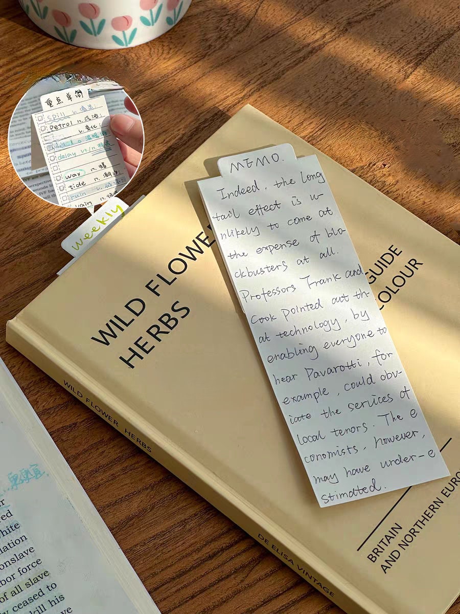 Tearable Foldable Notepad | Memo Pad | Creative Bookmark | Note Taking | Office Study Supplies | Gift for Booklover