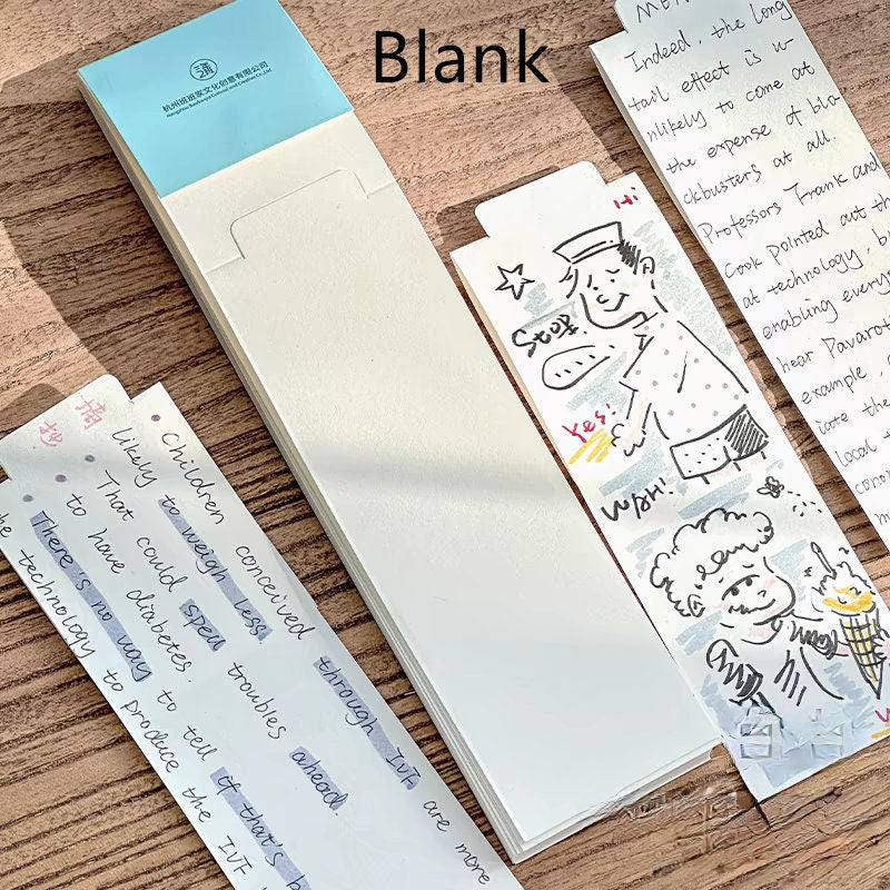 Tearable Foldable Notepad | Memo Pad | Creative Bookmark | Note Taking | Office Study Supplies | Gift for Booklover