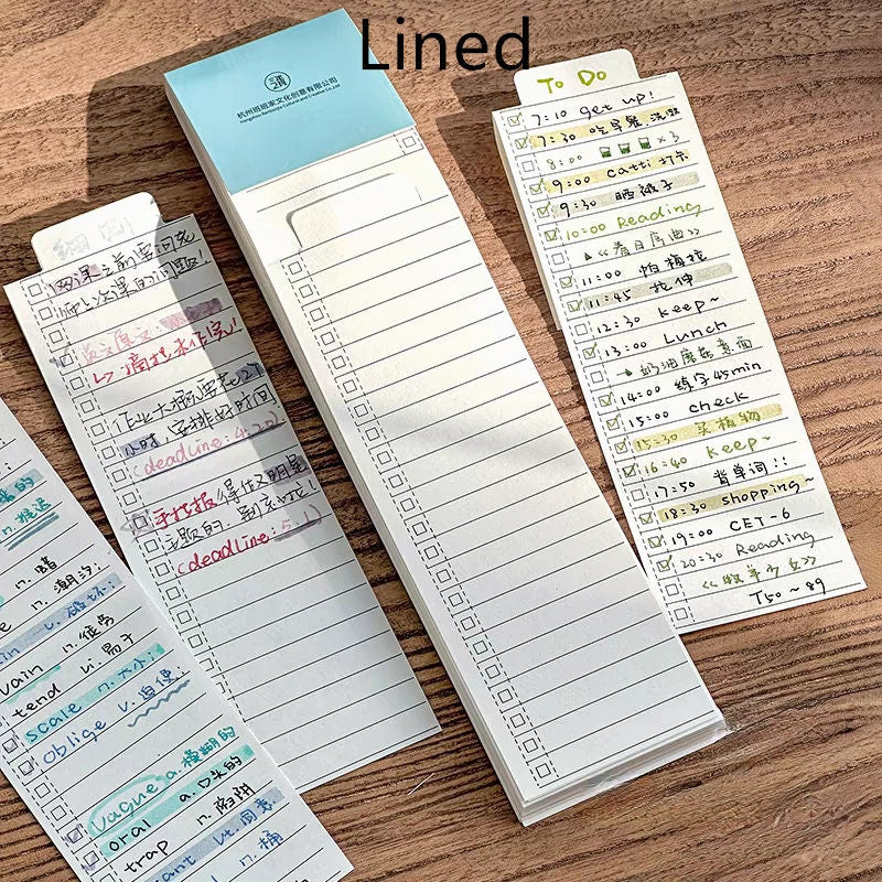Tearable Foldable Notepad | Memo Pad | Creative Bookmark | Note Taking | Office Study Supplies | Gift for Booklover
